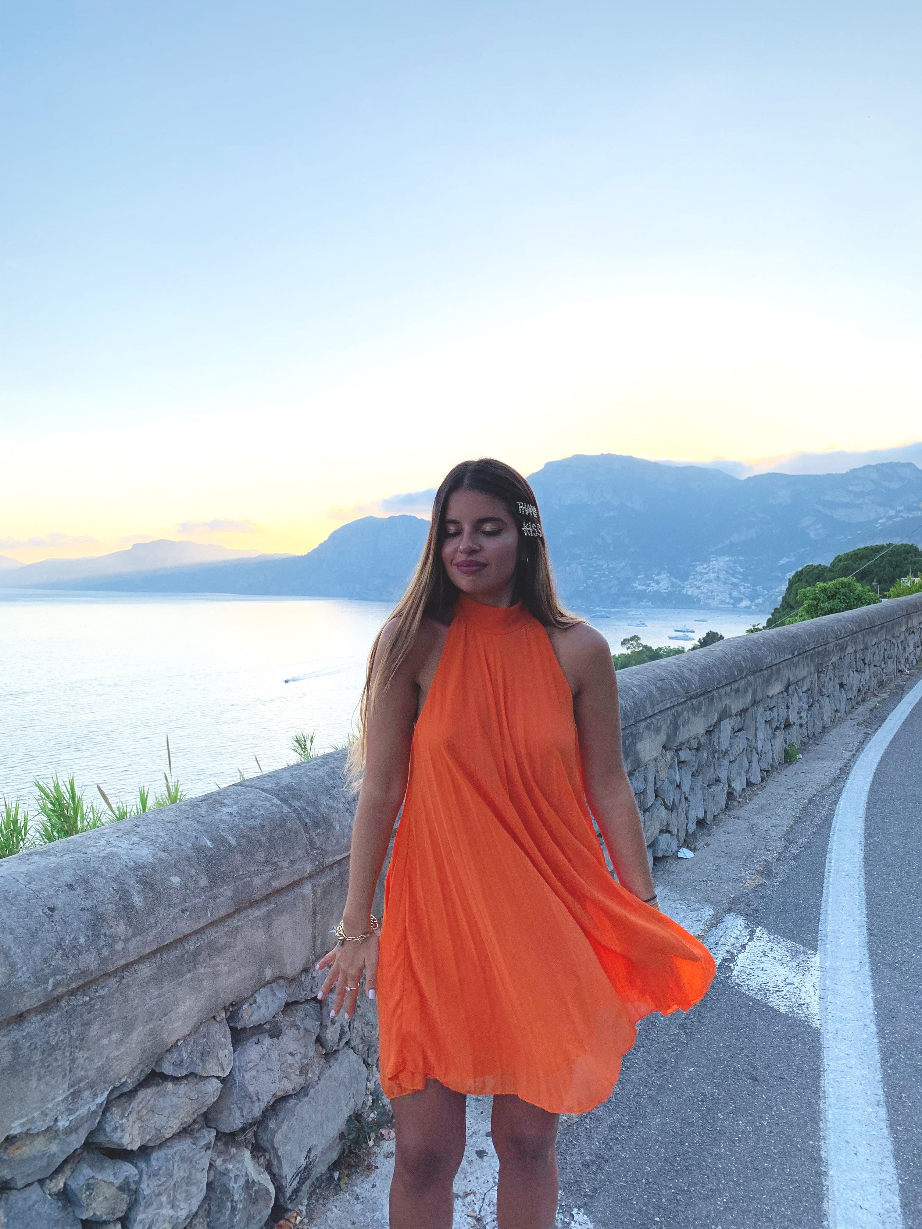 Vestido Halter Plisado