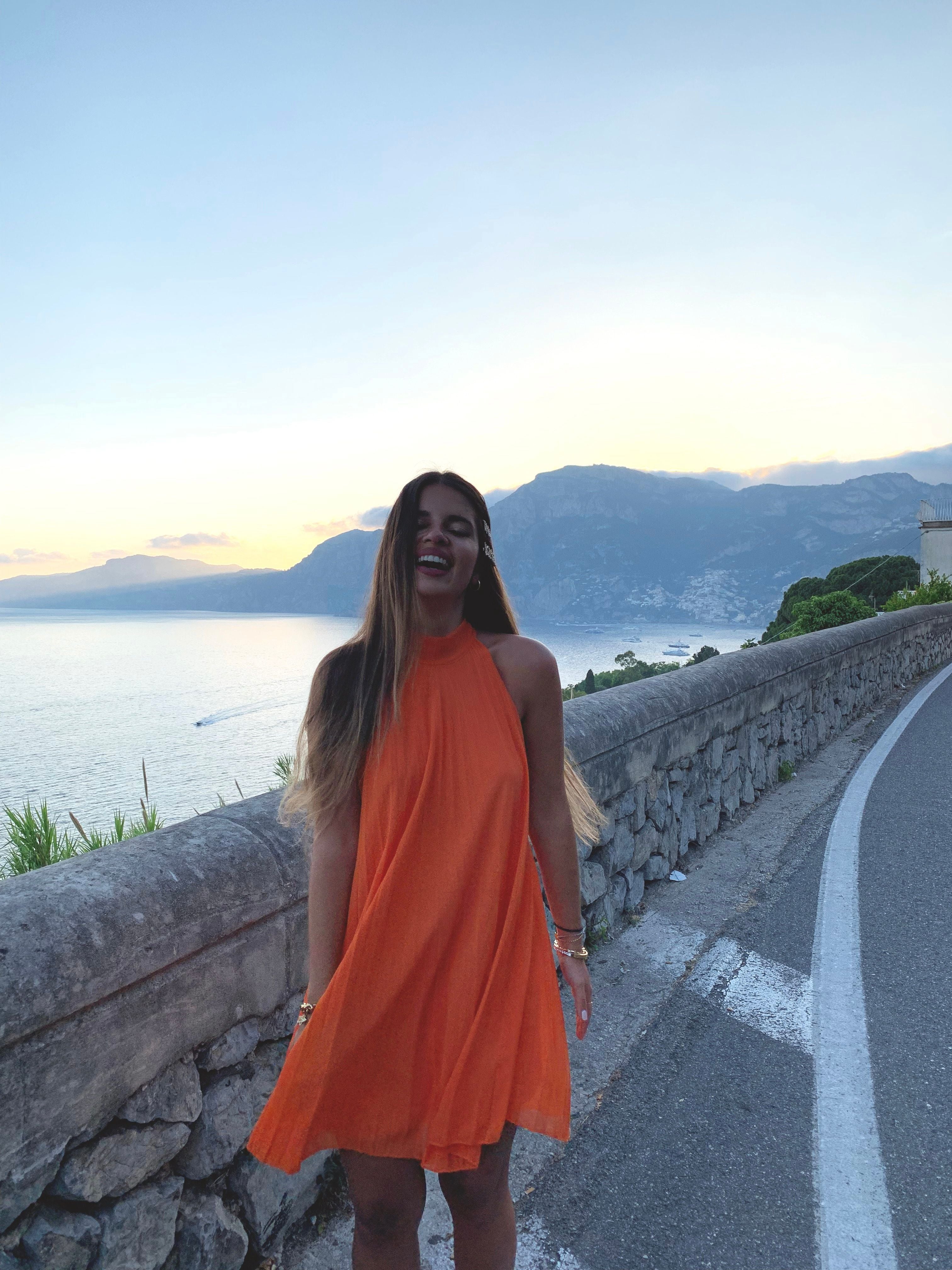 Vestido Halter Plisado