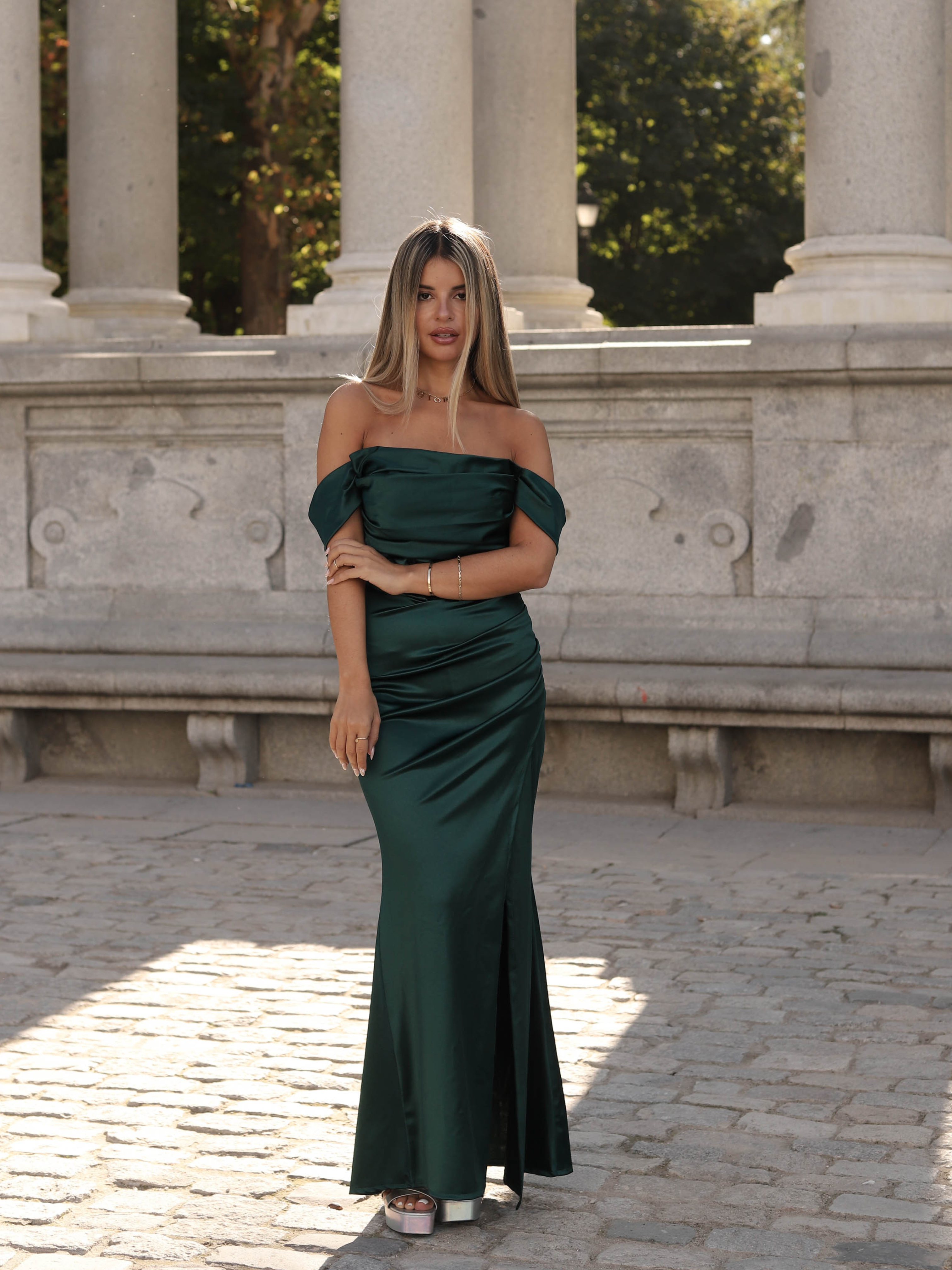 vestido largo estilo Bridgerton