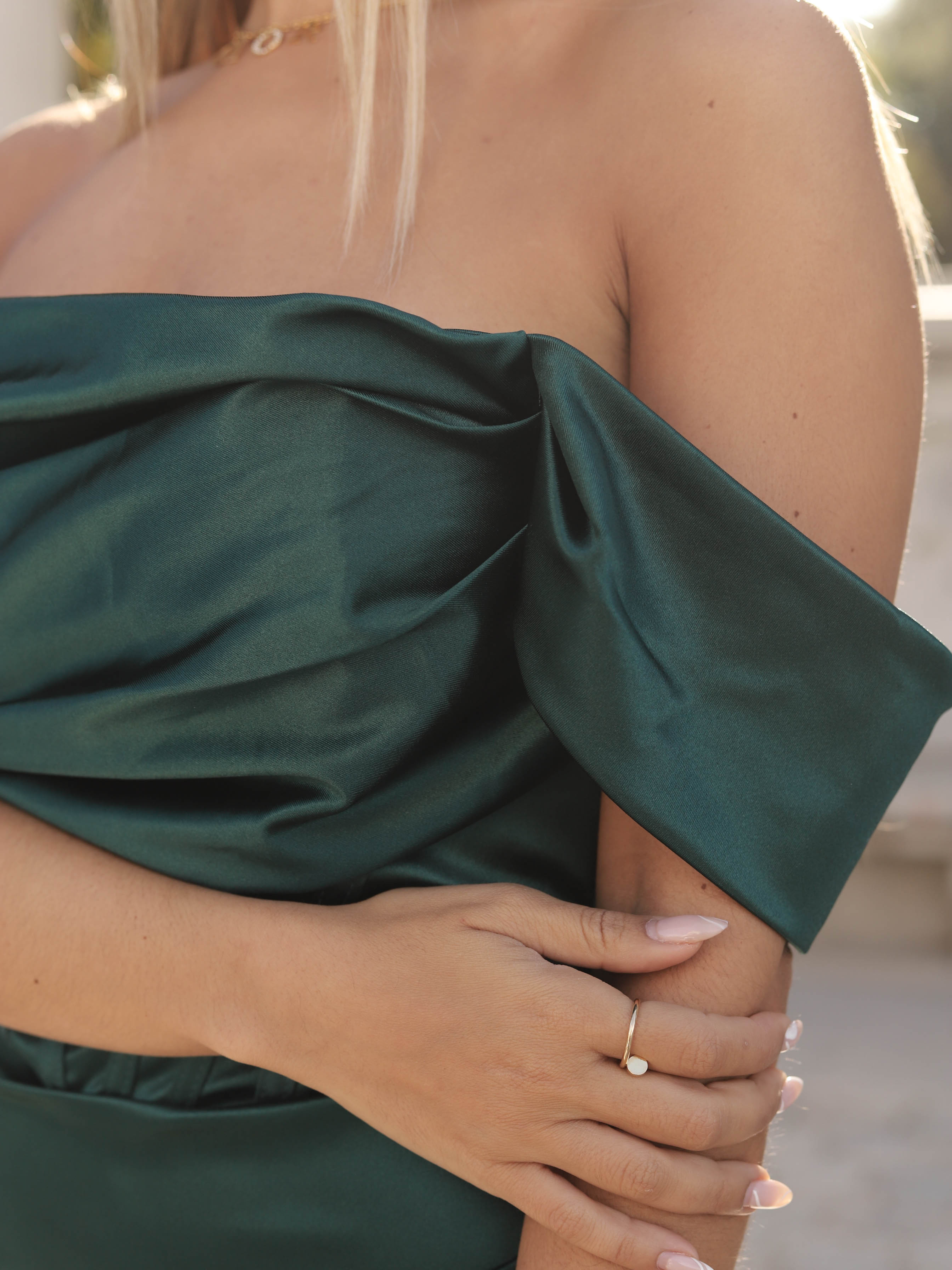 vestido largo estilo Bridgerton