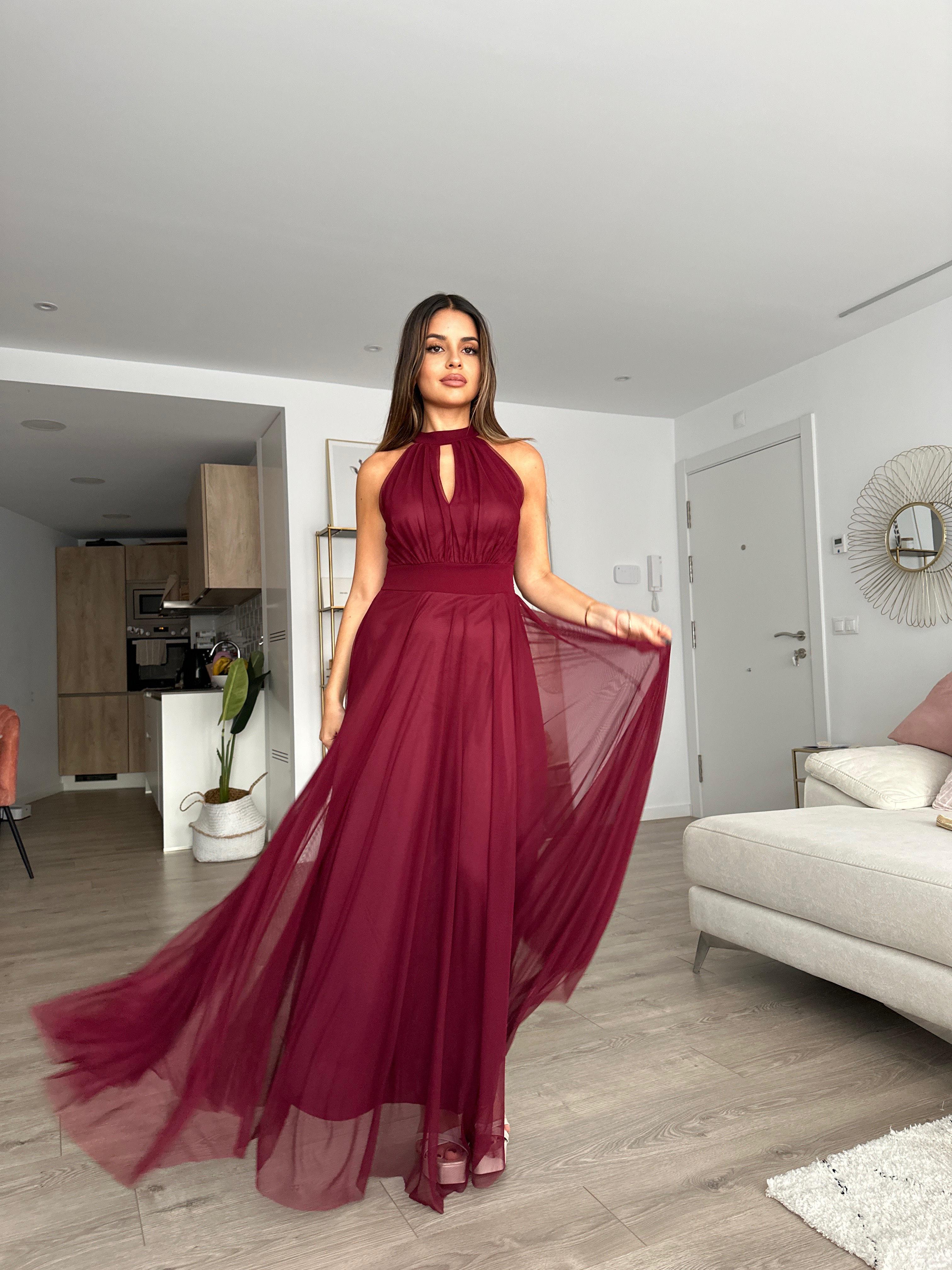 Vestido largo Escote halter