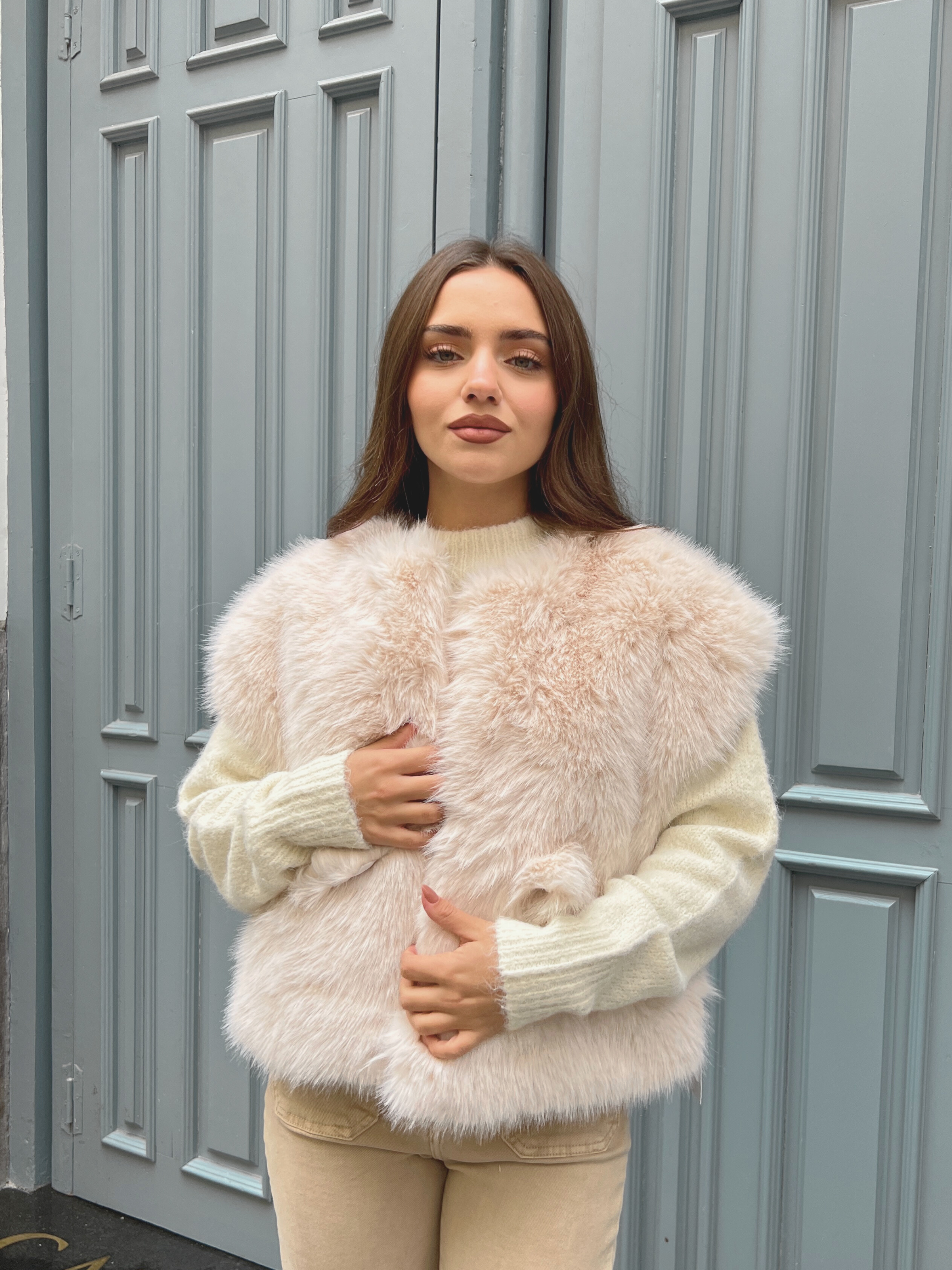 Chaleco Pelo con Bolsillos