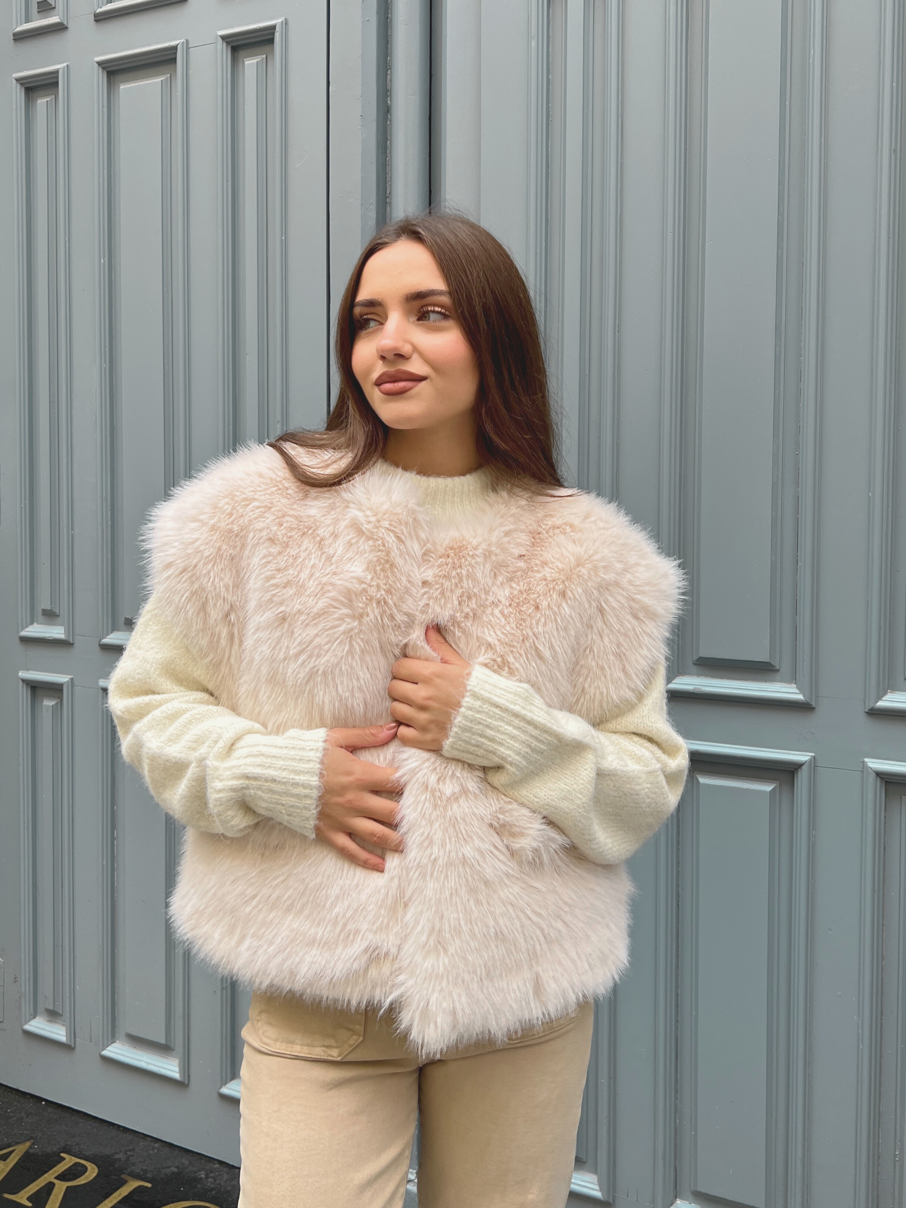 Chaleco Pelo con Bolsillos