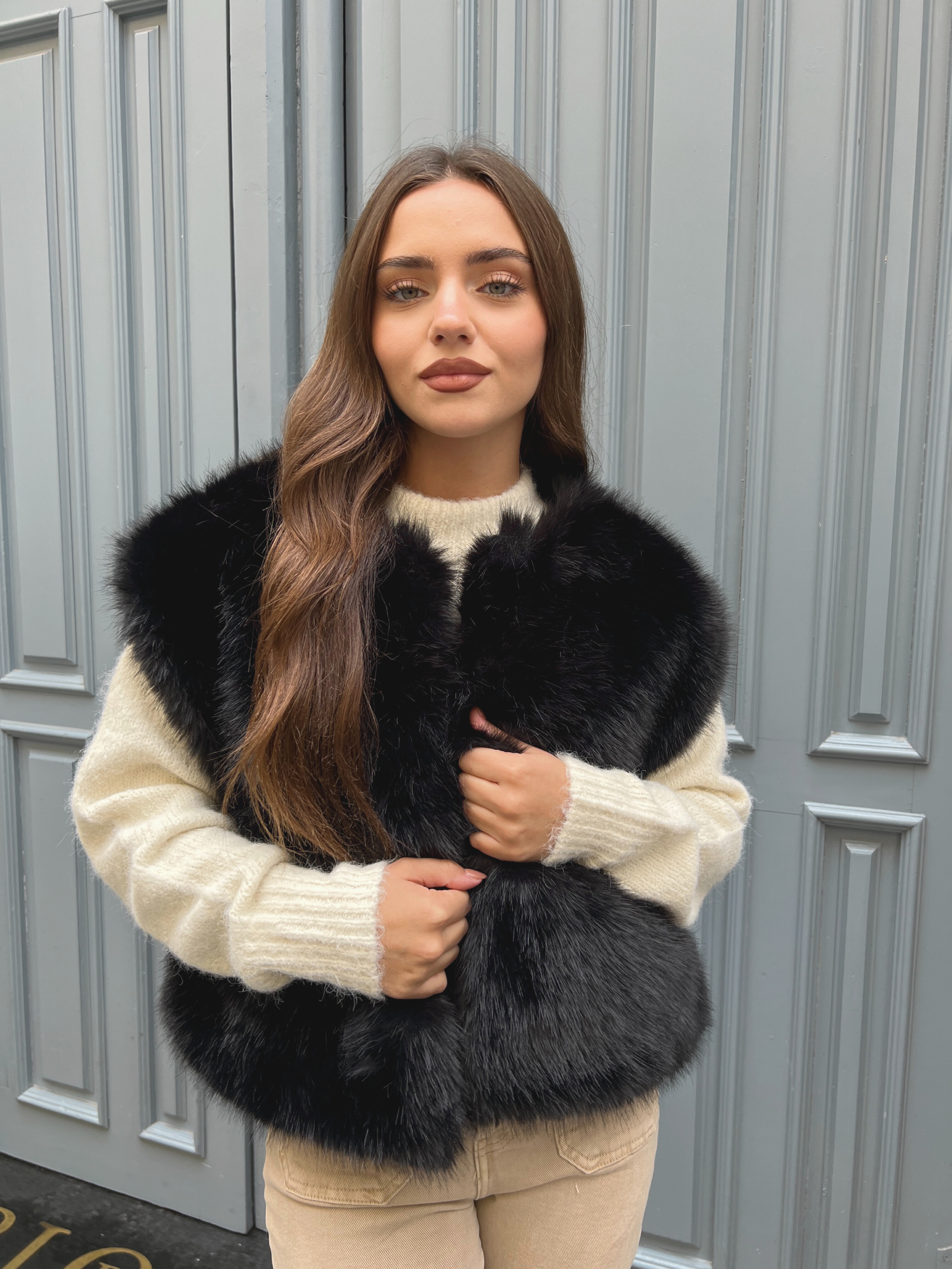 Chaleco Pelo con Bolsillos