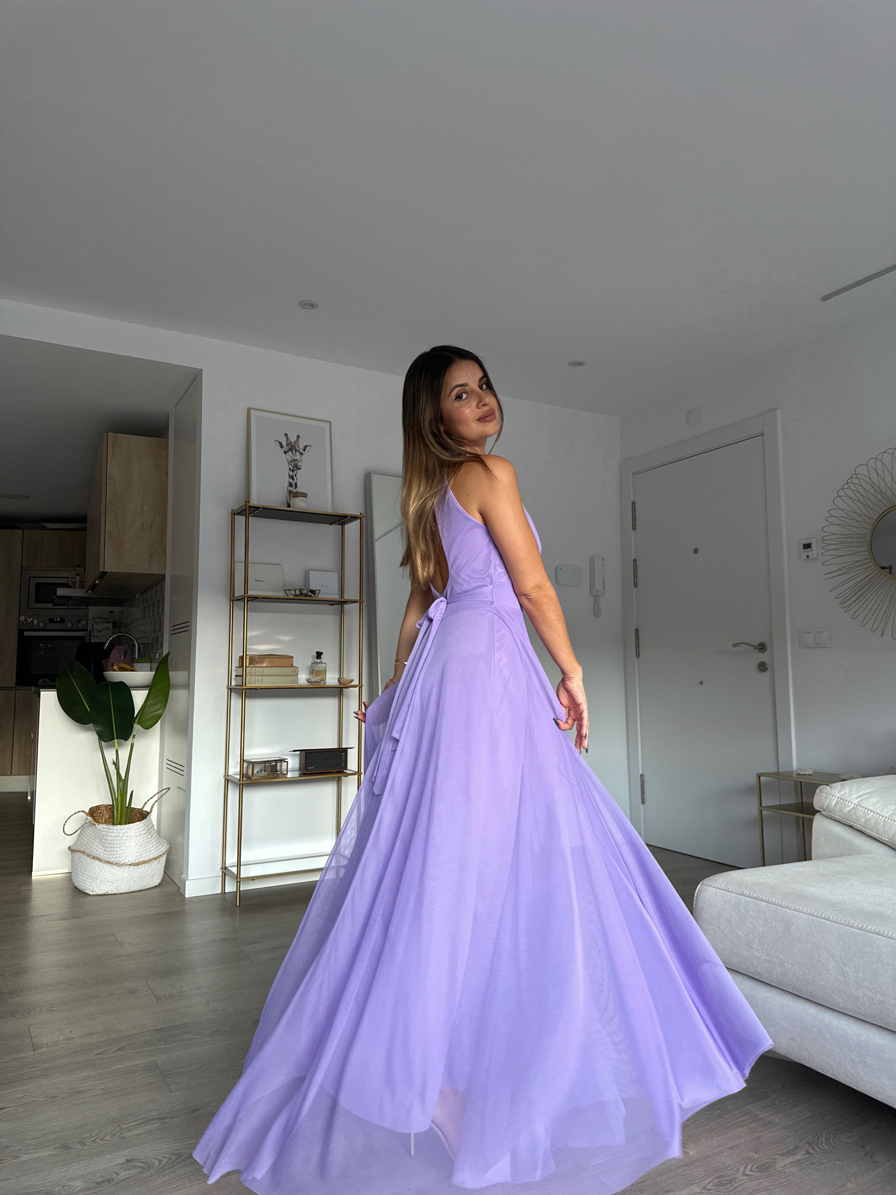 Vestido largo Escote halter