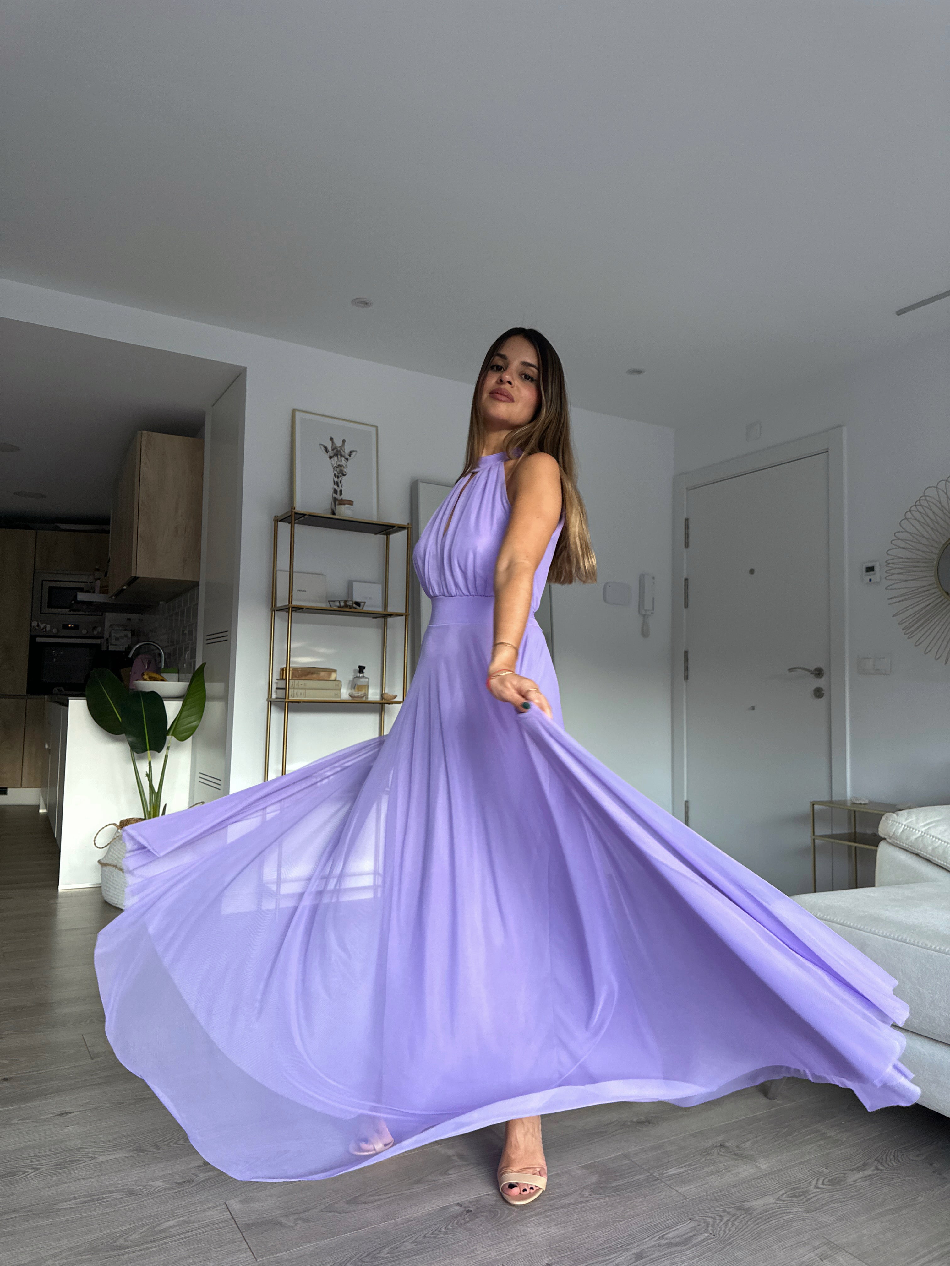 Vestido largo Escote halter