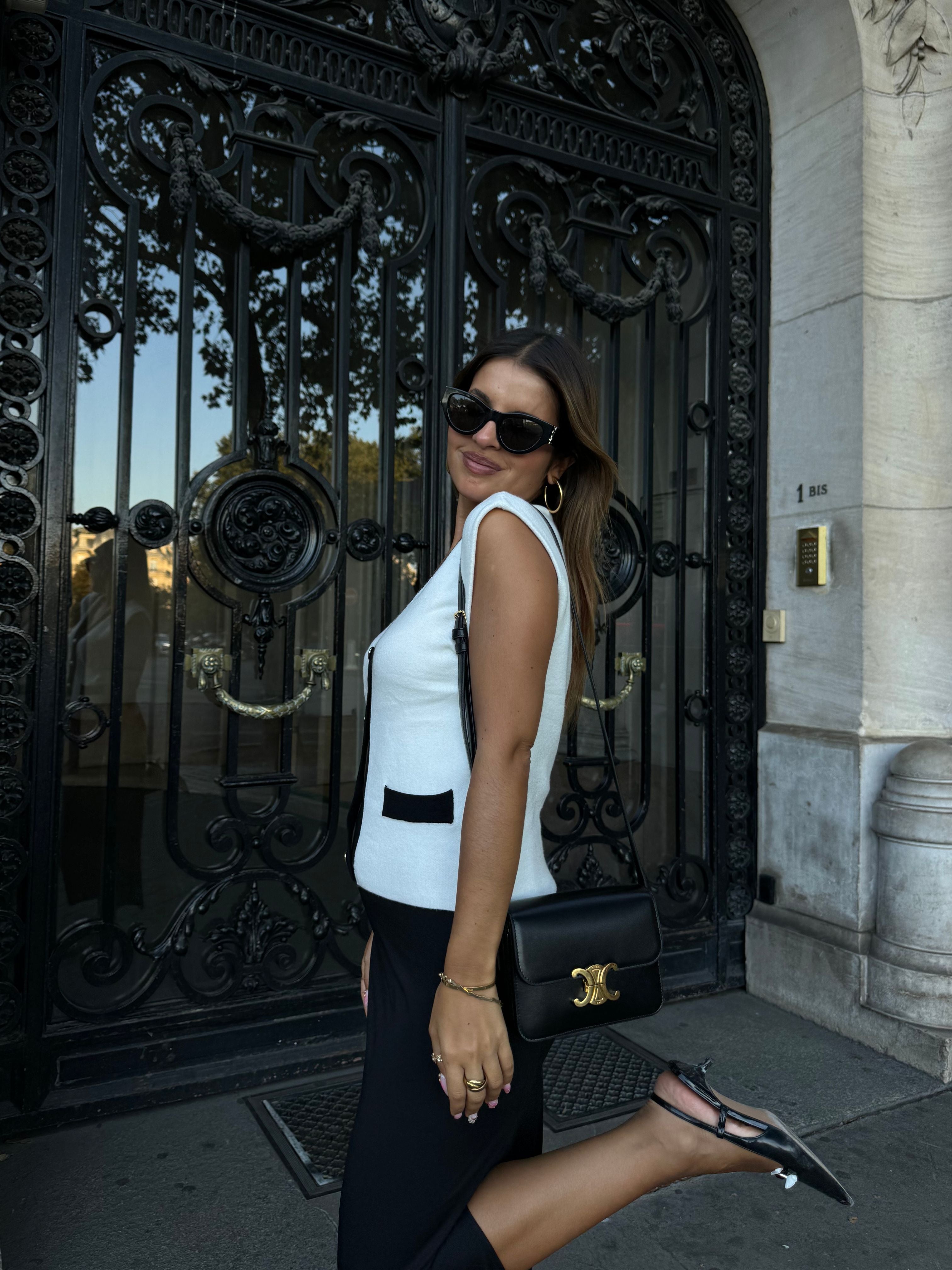 Chaleco Punto Bicolor