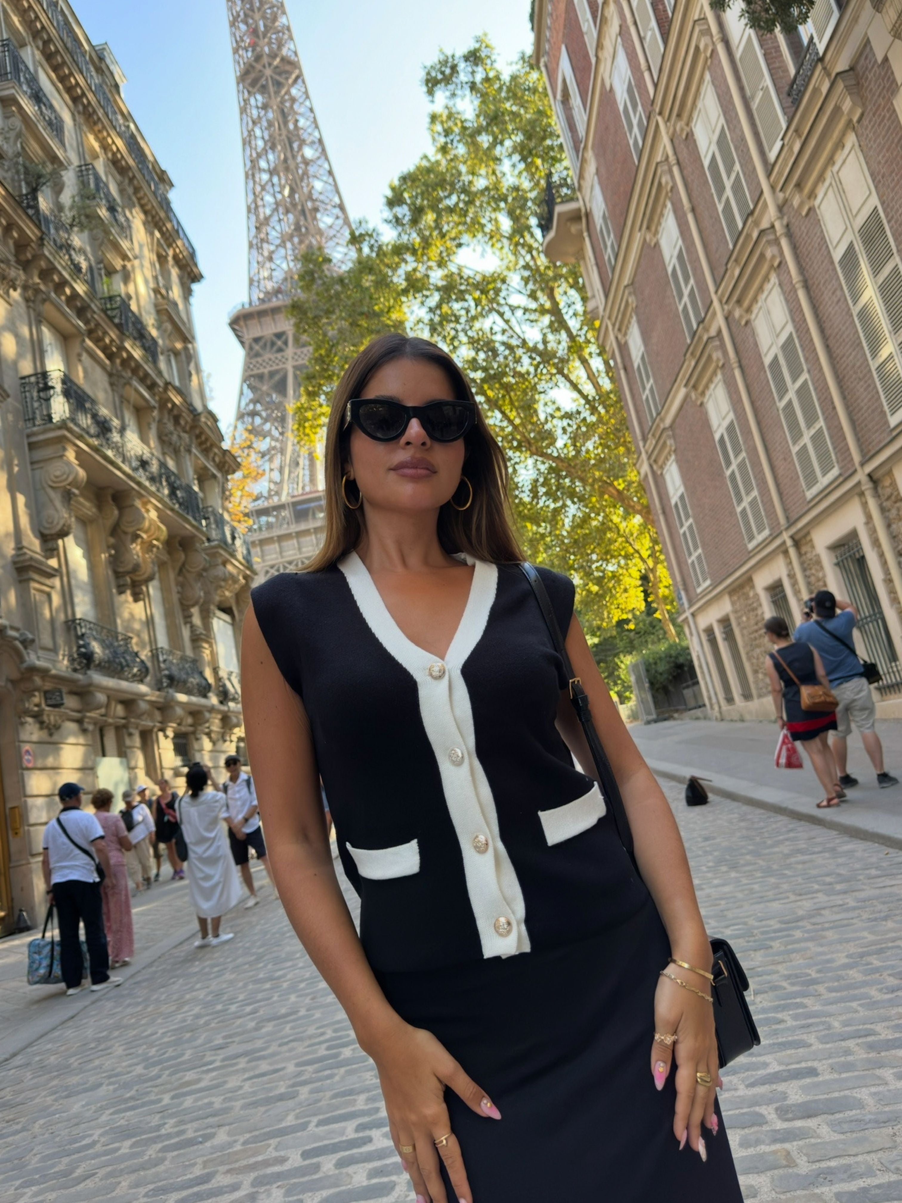 Chaleco Punto Bicolor