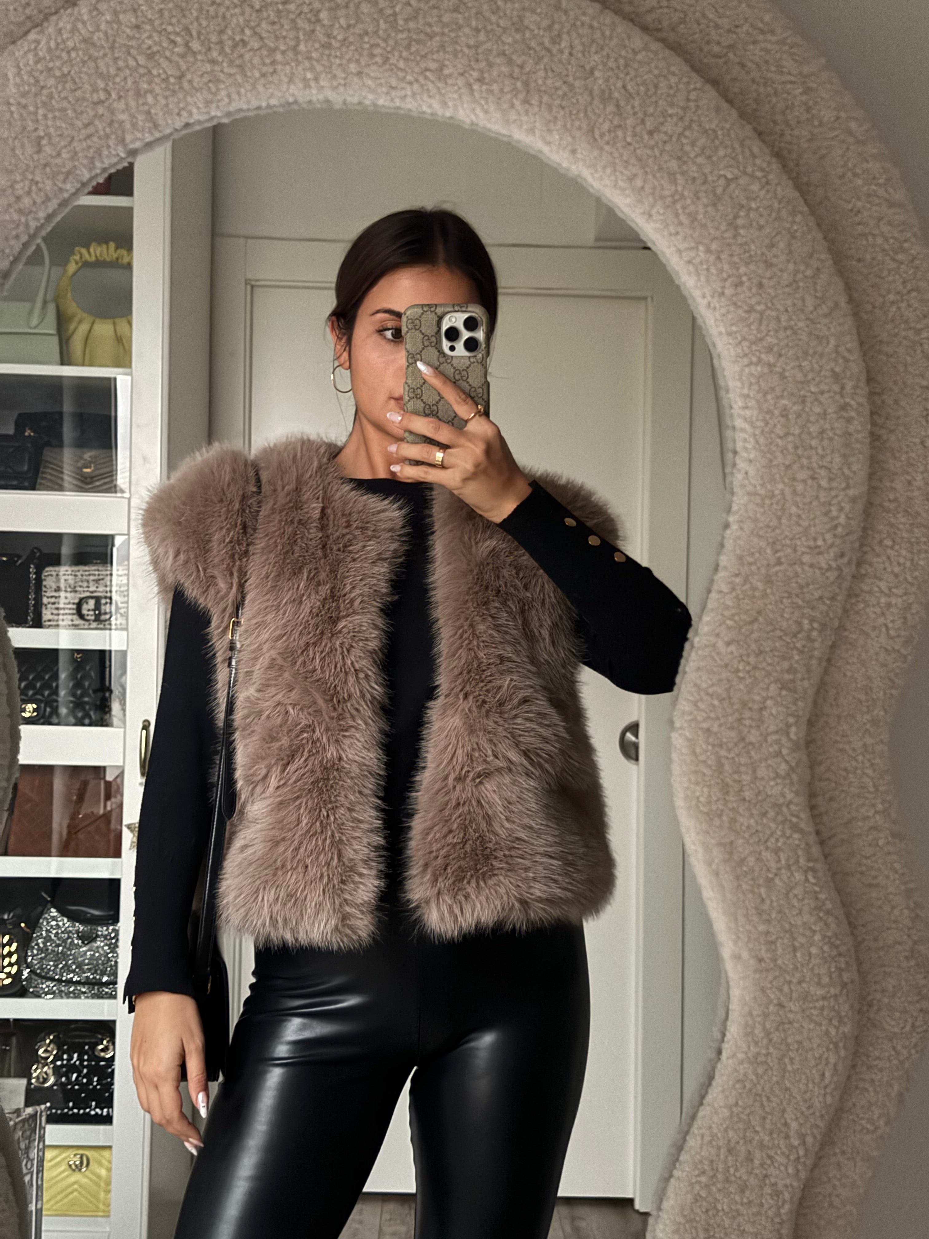 Chaleco Pelo con Bolsillos