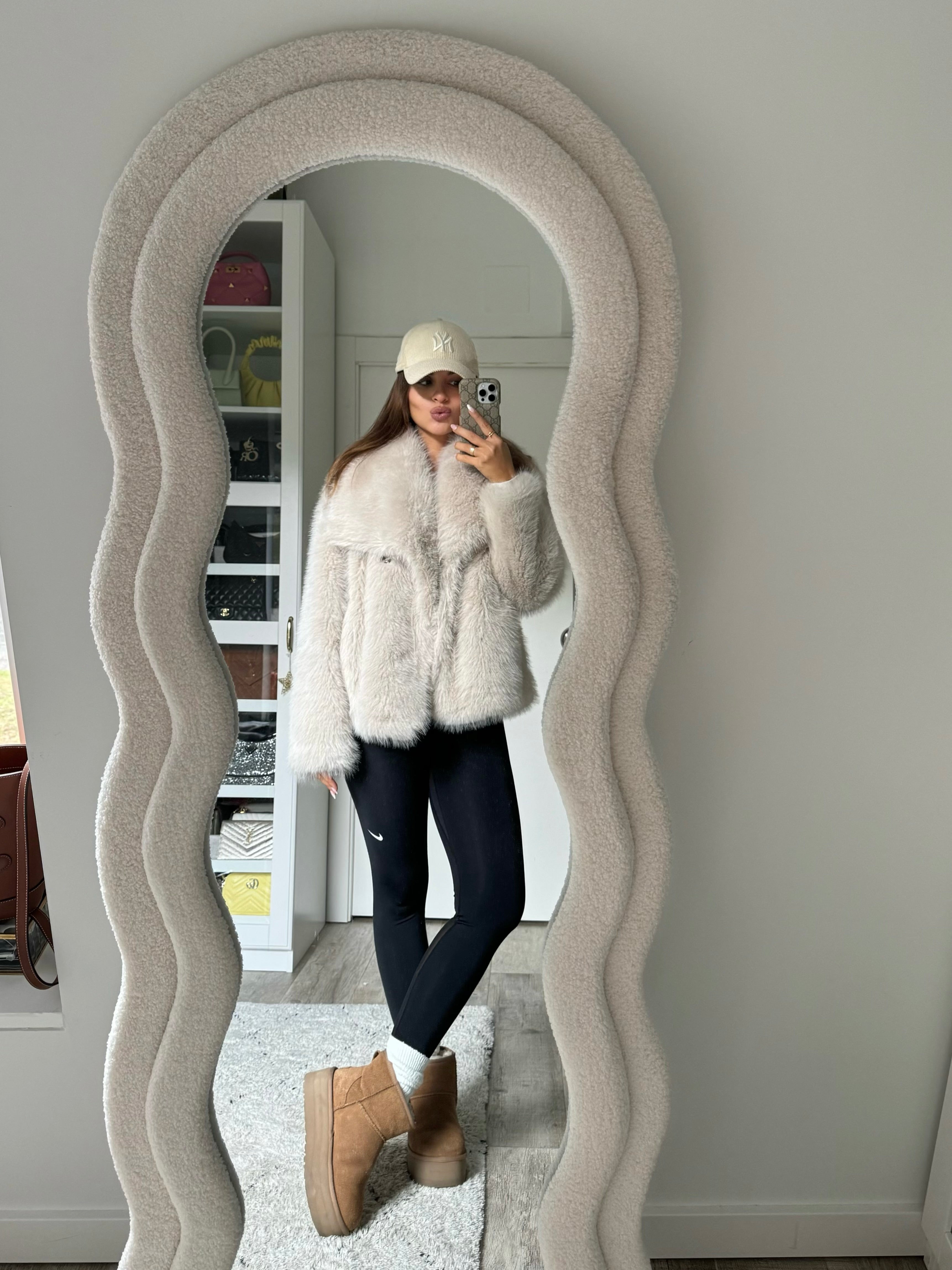 Chaqueta Efecto Pelo