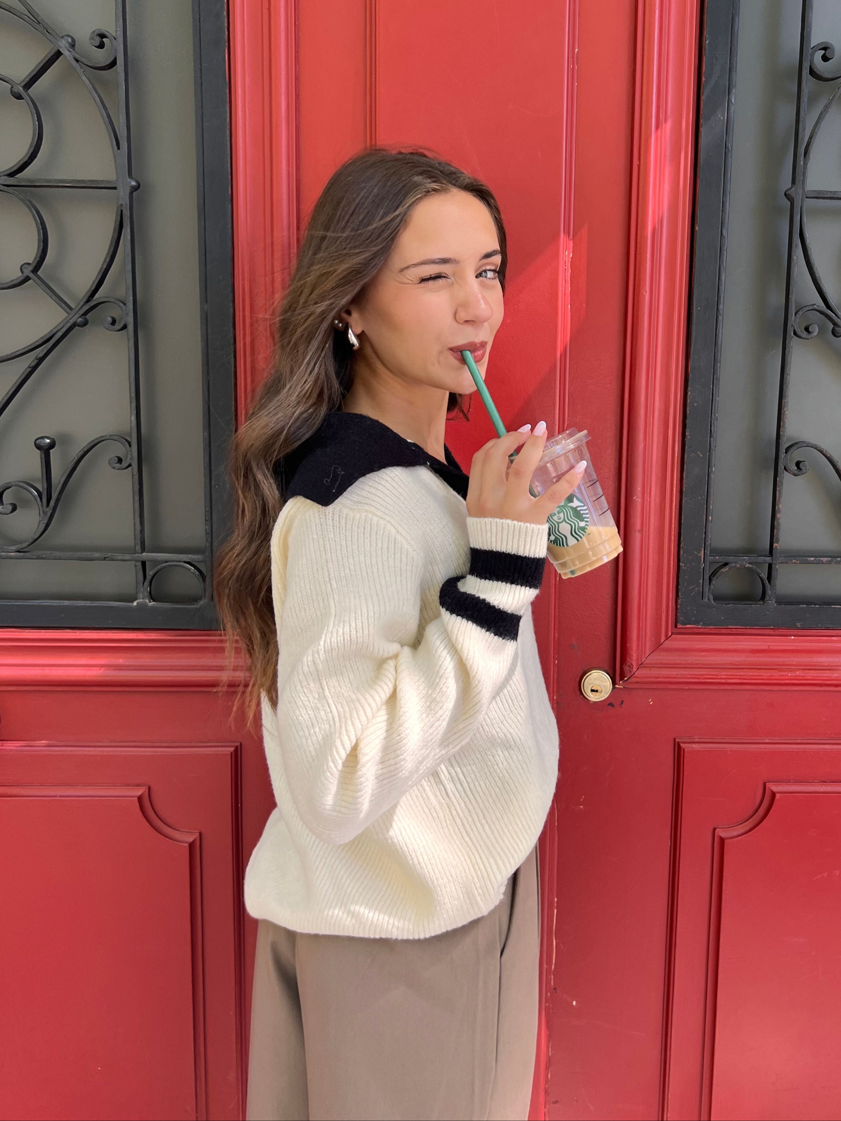 sueter collegue cuello polo