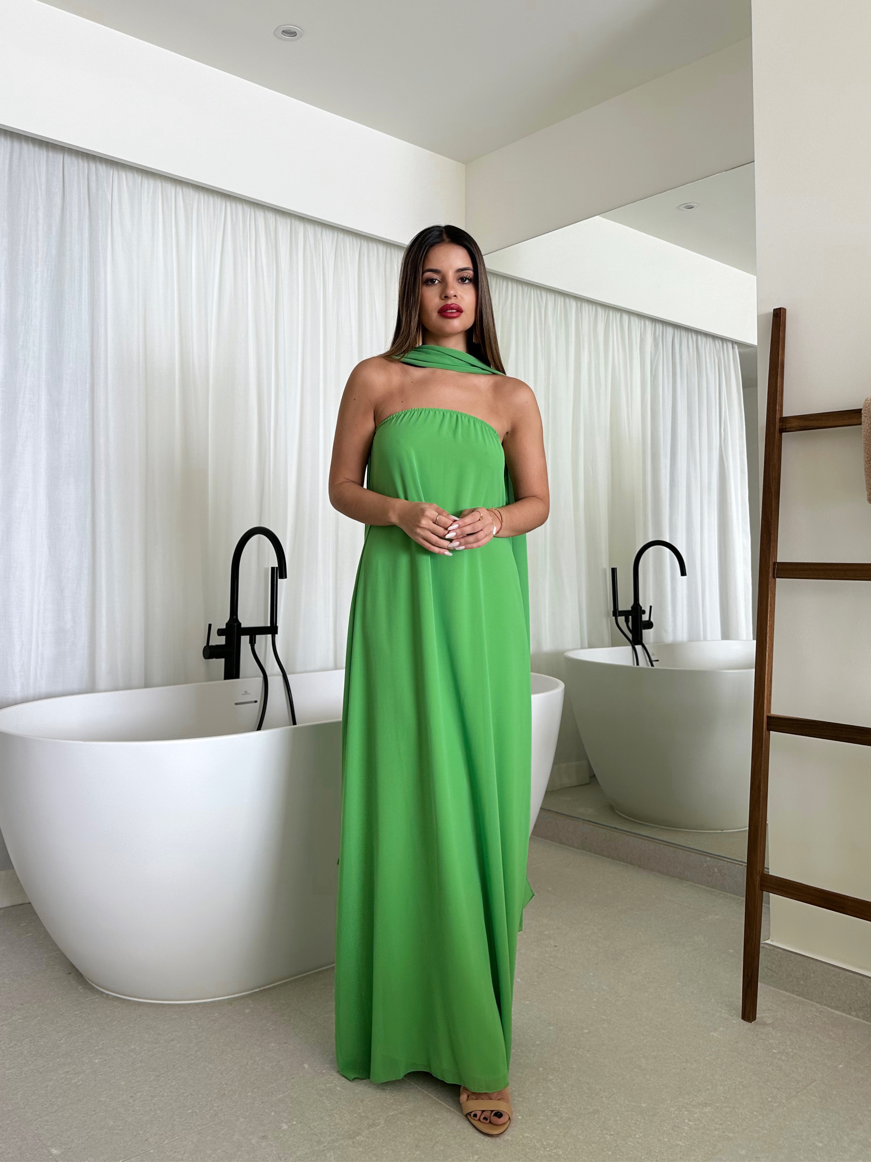 Vestido largo Escote palabra de honor