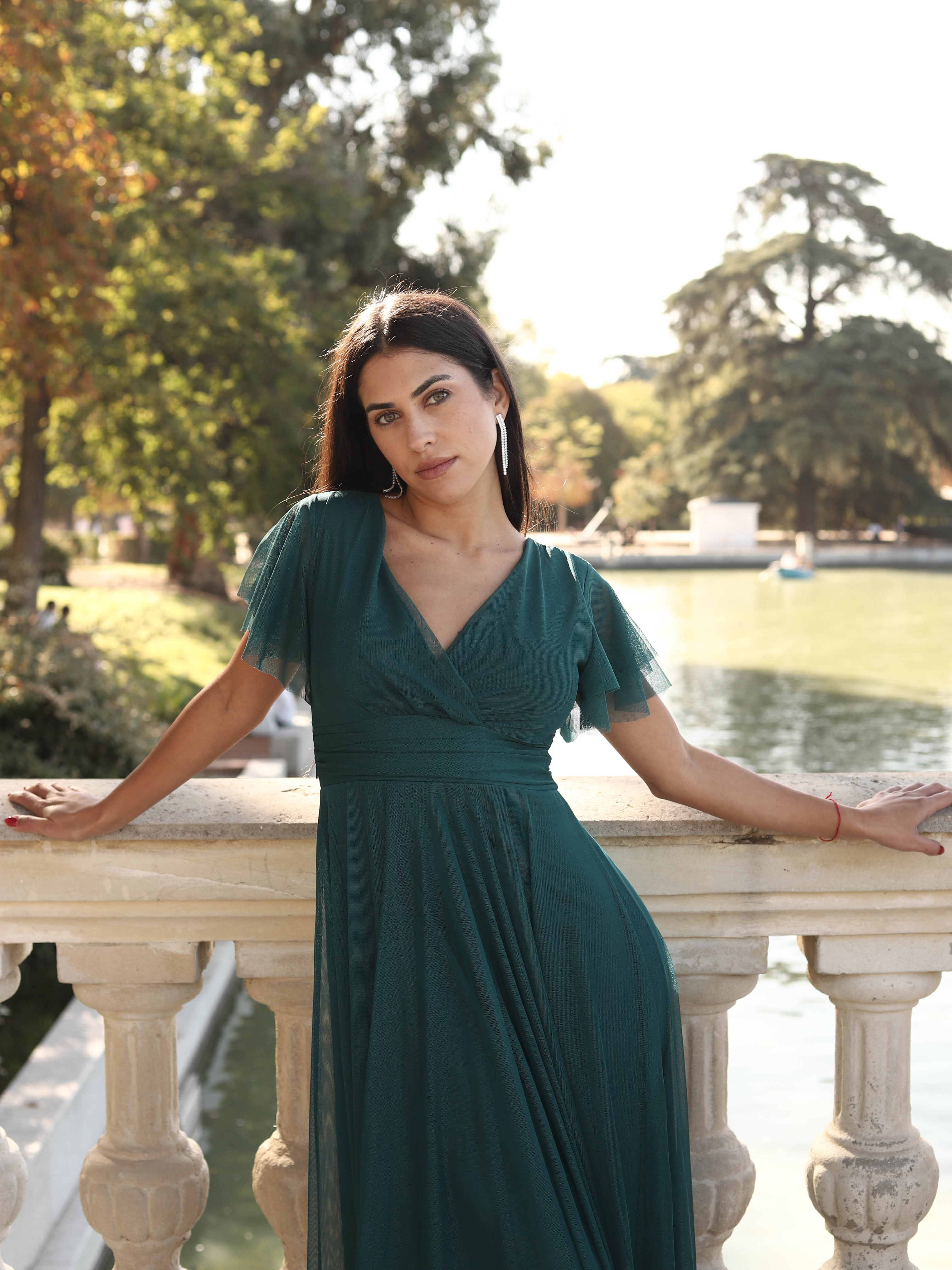 Vestido largo Manga corta 