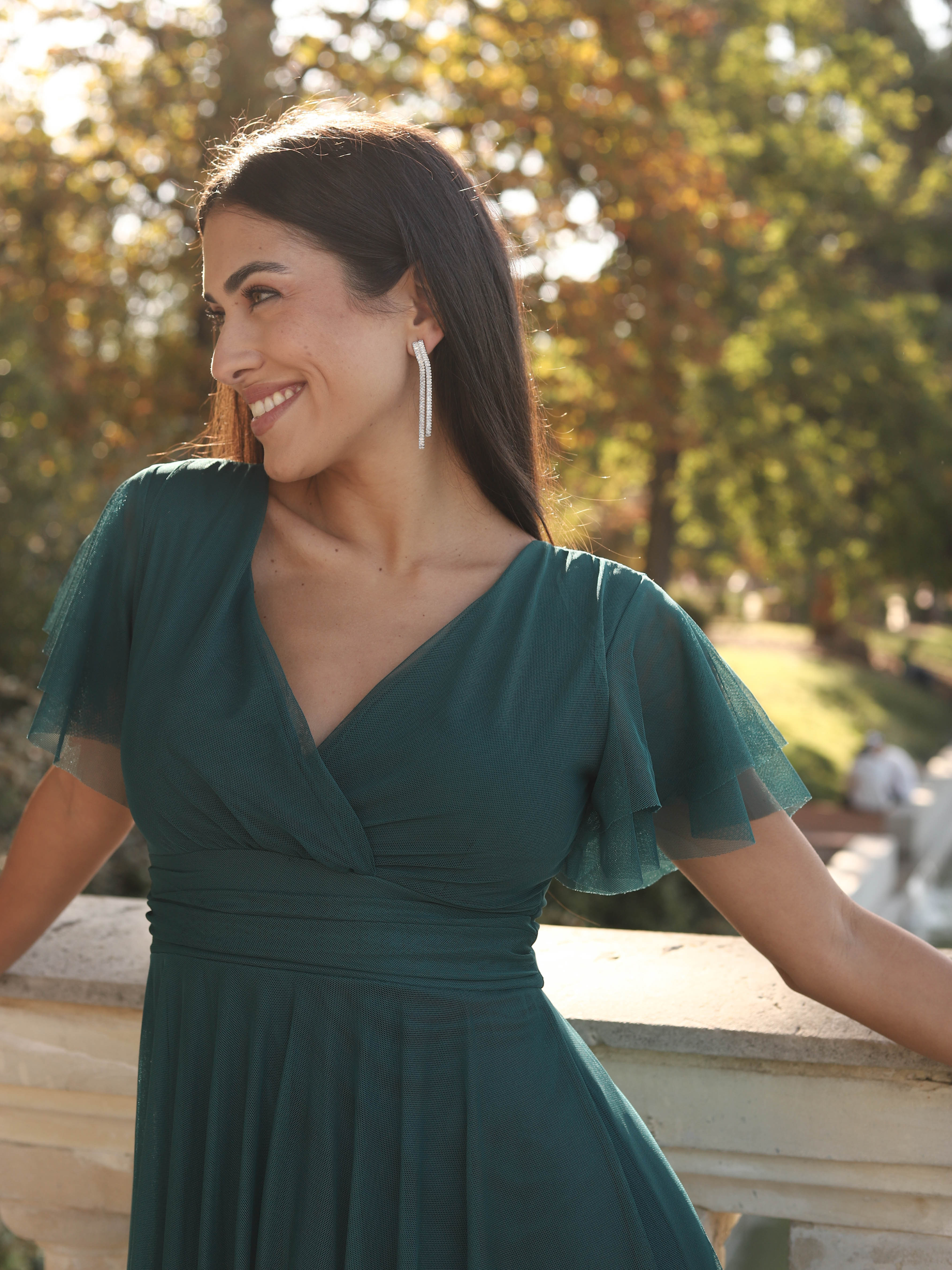 Vestido largo Manga corta 