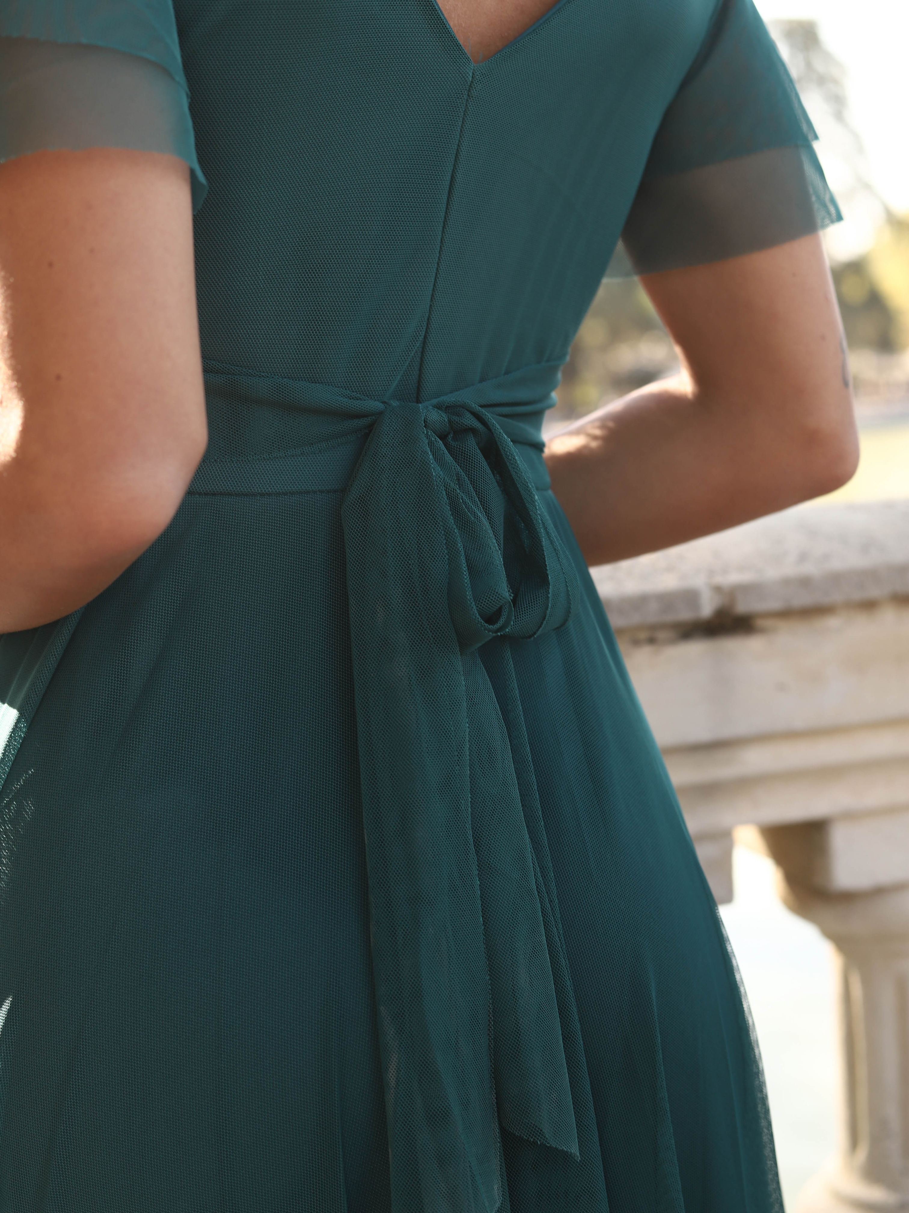 Vestido largo Manga corta 