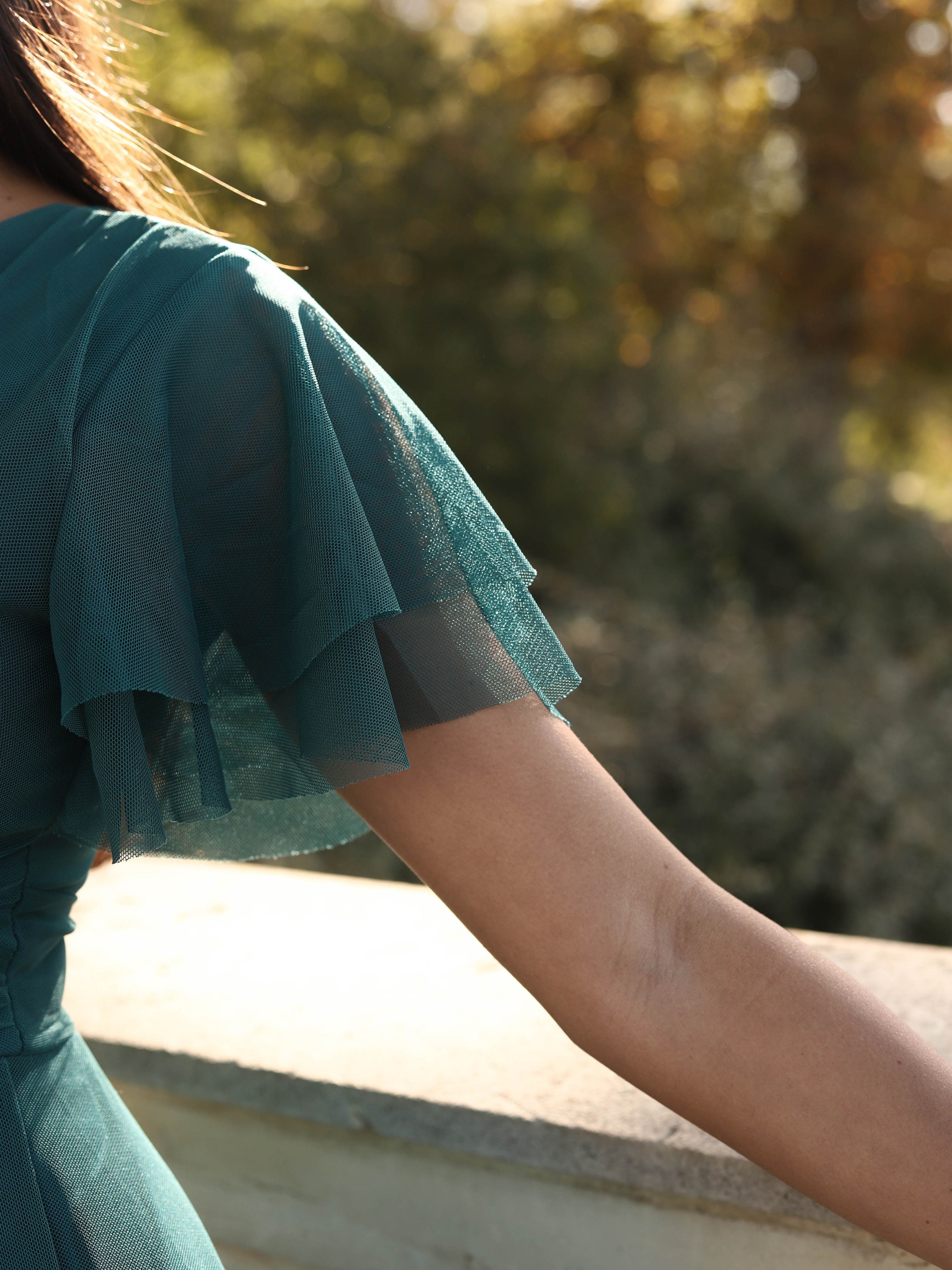 Vestido largo Manga corta 