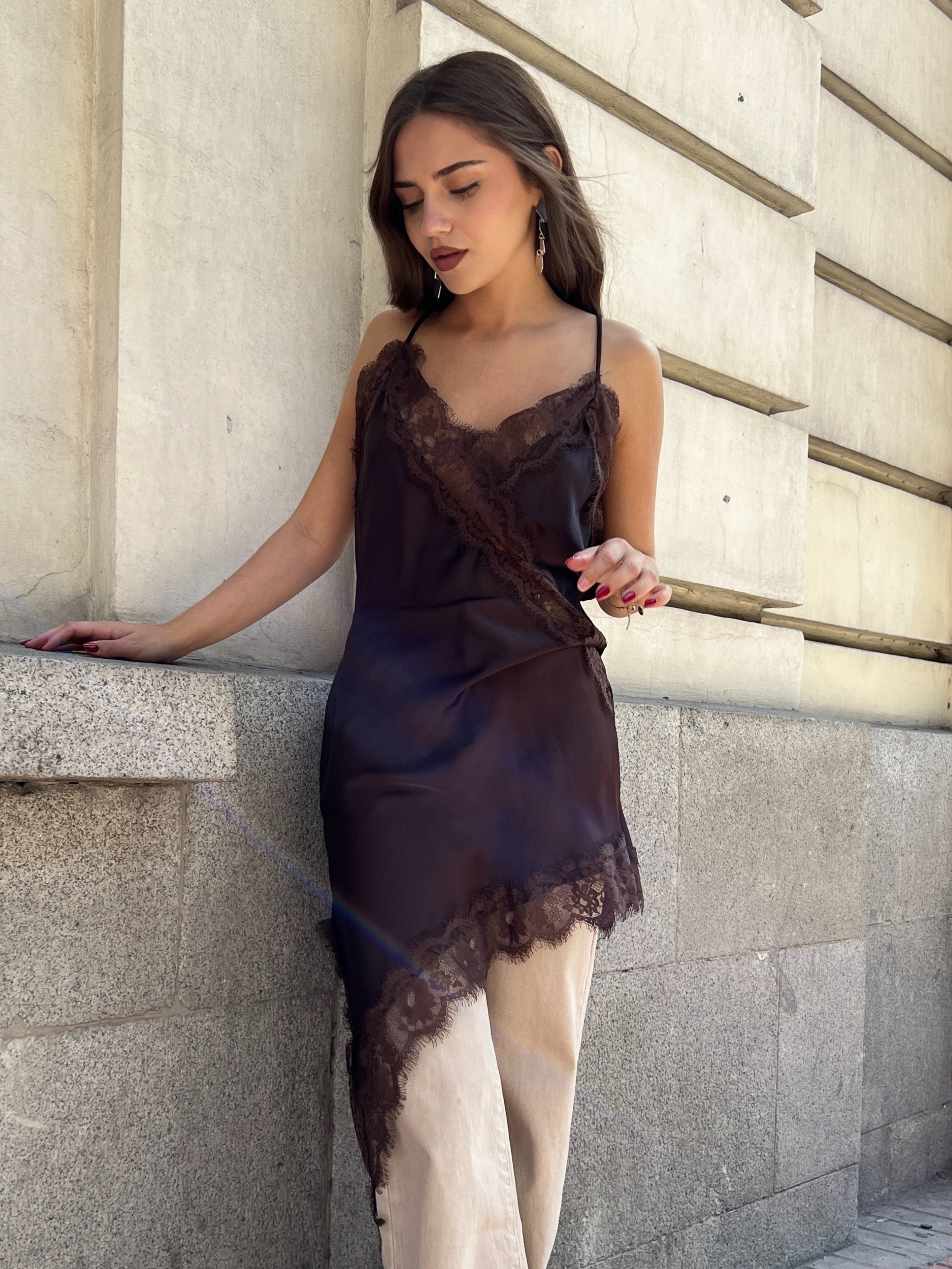 Vestido Lencero Asimétrico