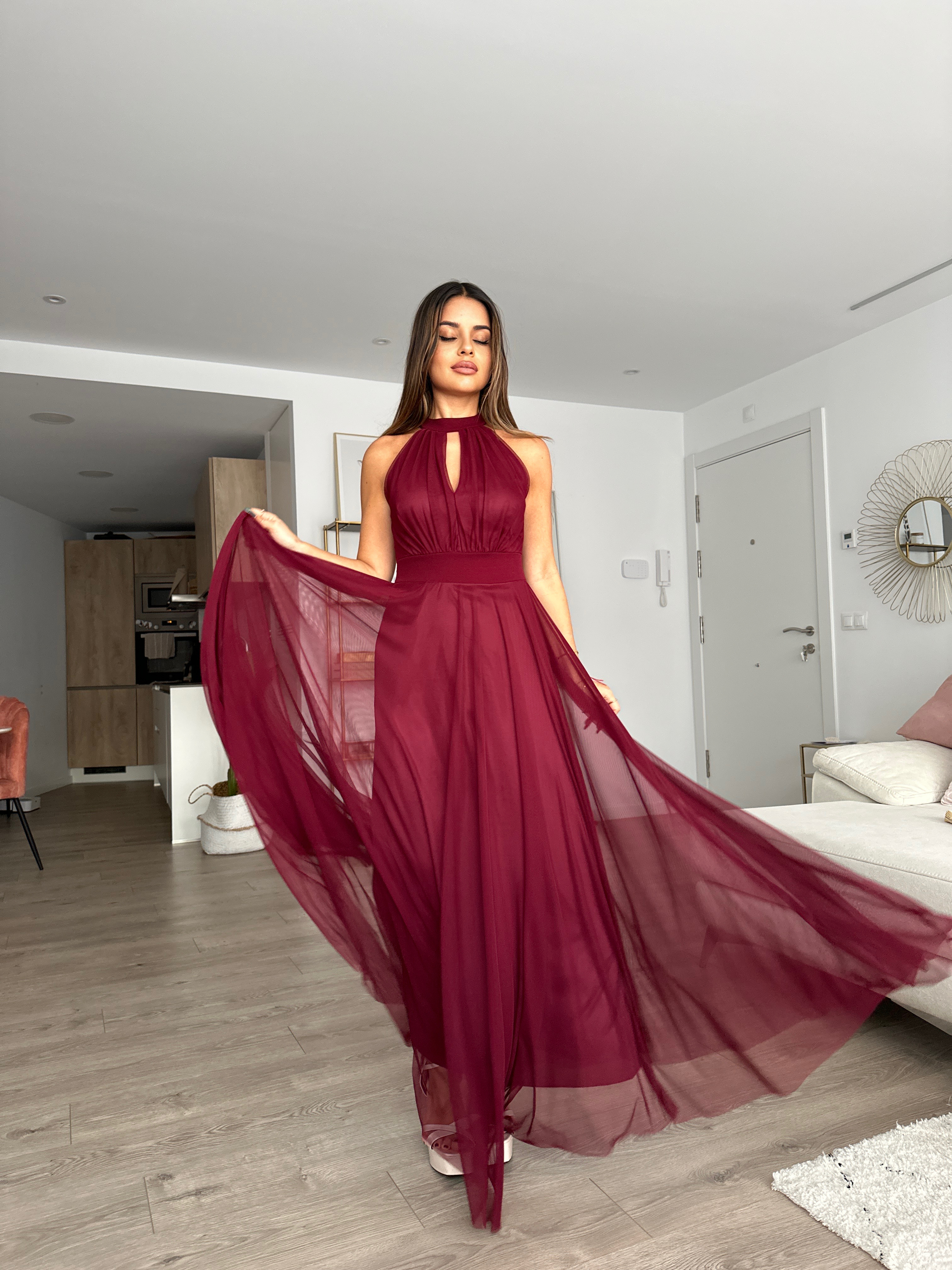 Vestido largo Escote halter