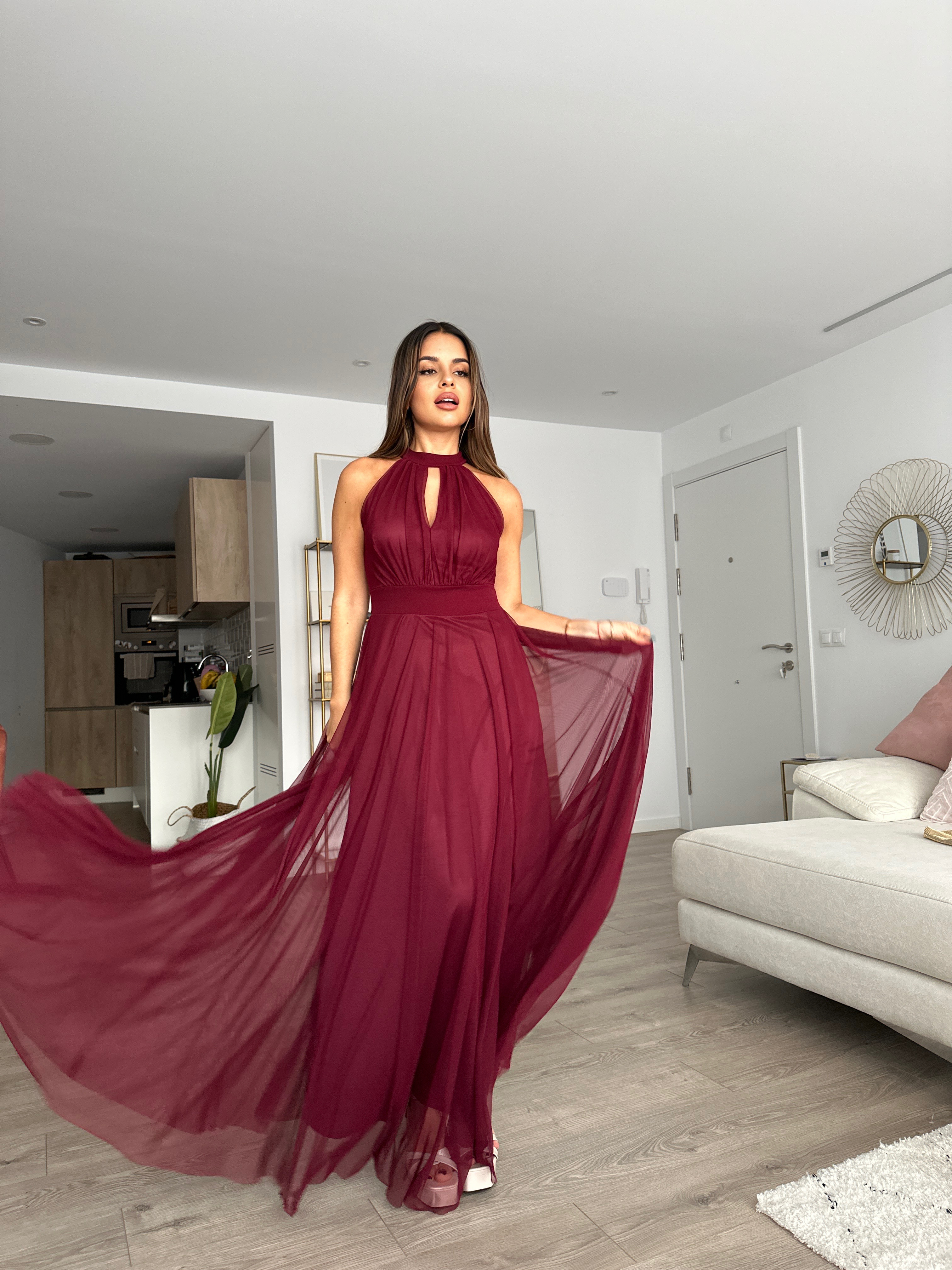 Vestido largo Escote halter