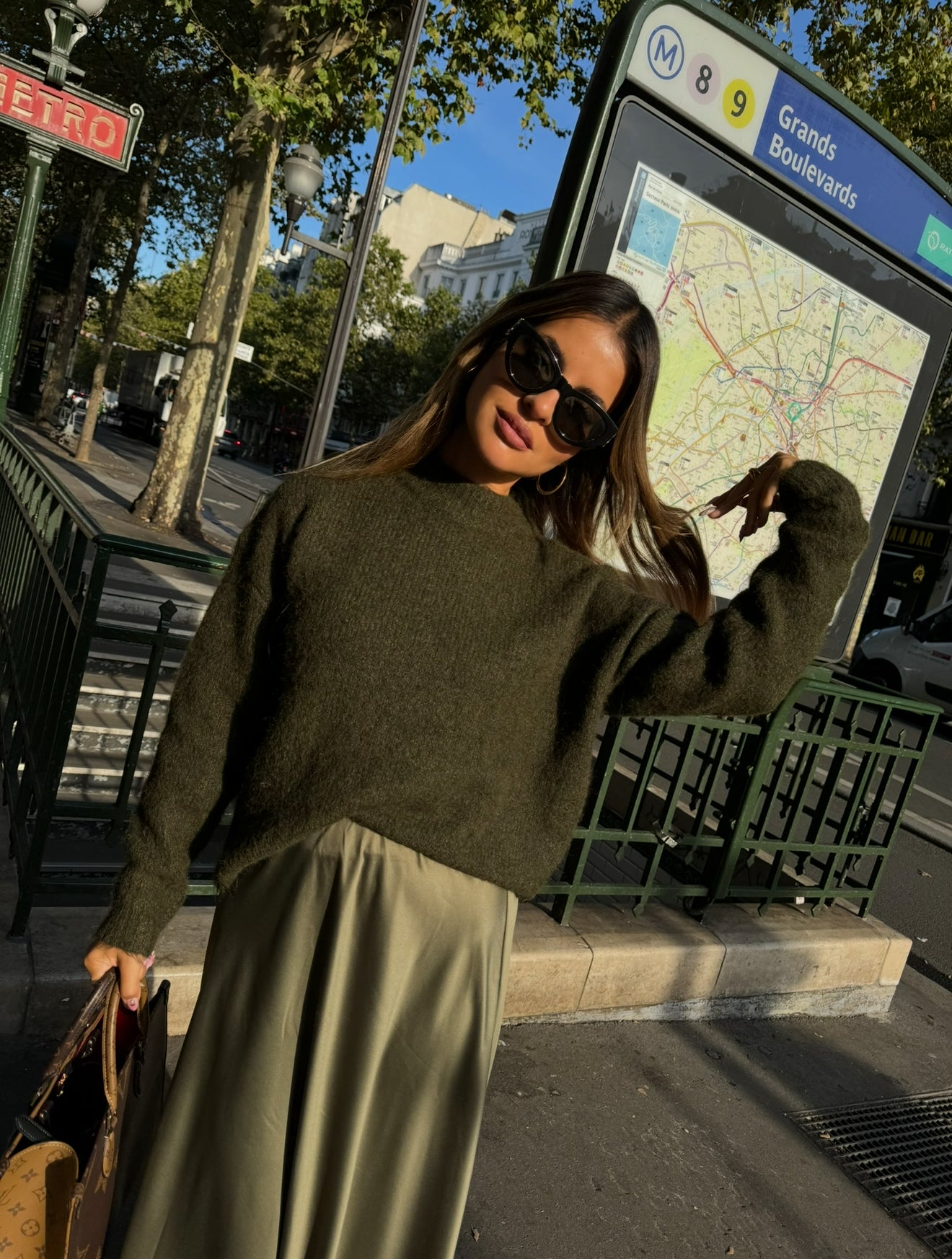 Jersey cuello redondo casual