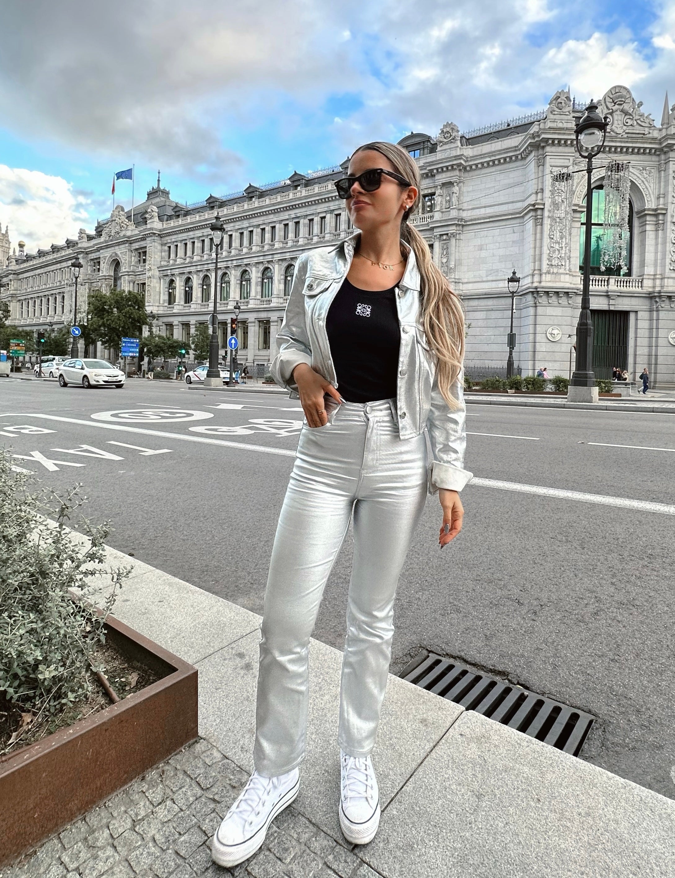 Pantalón Metalizado