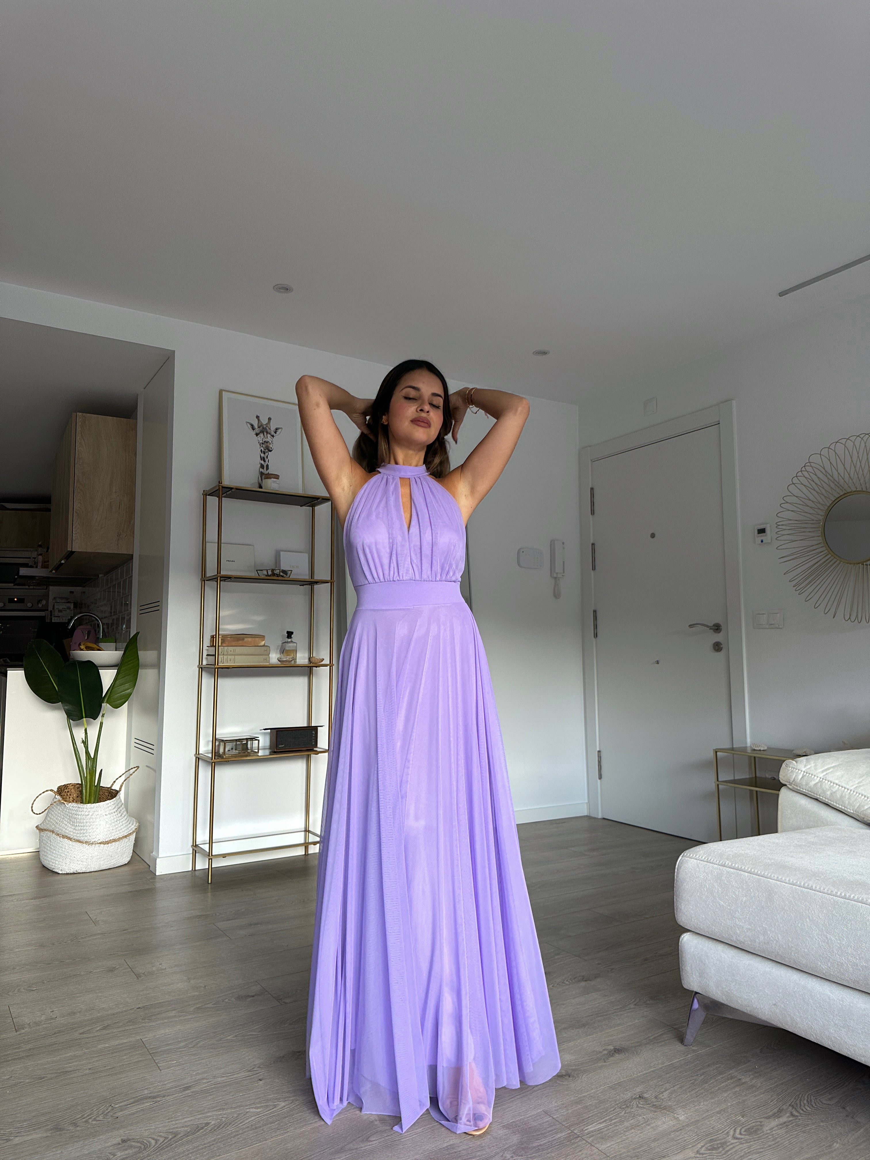 Vestido largo Escote halter