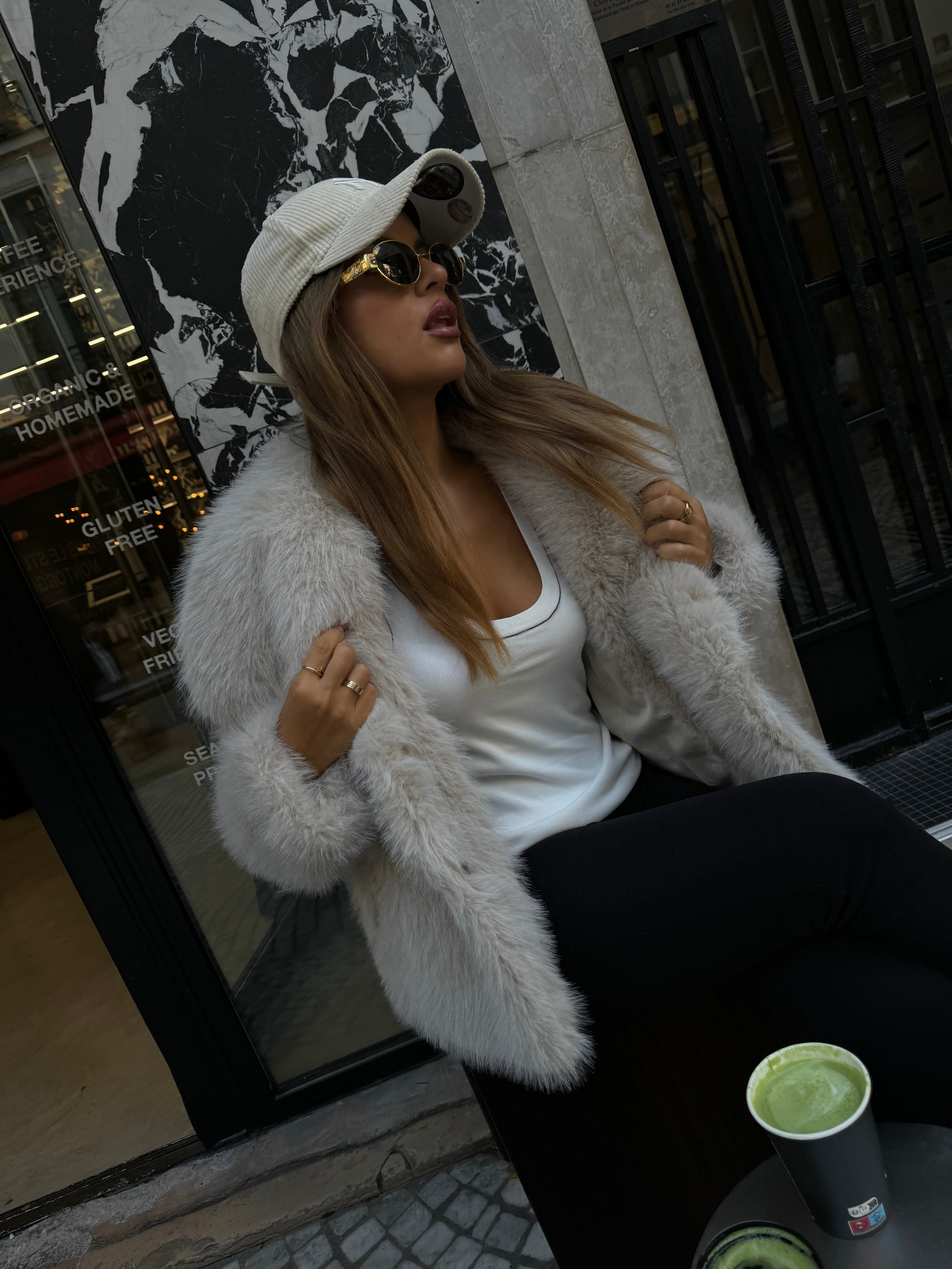 Chaqueta Efecto Pelo