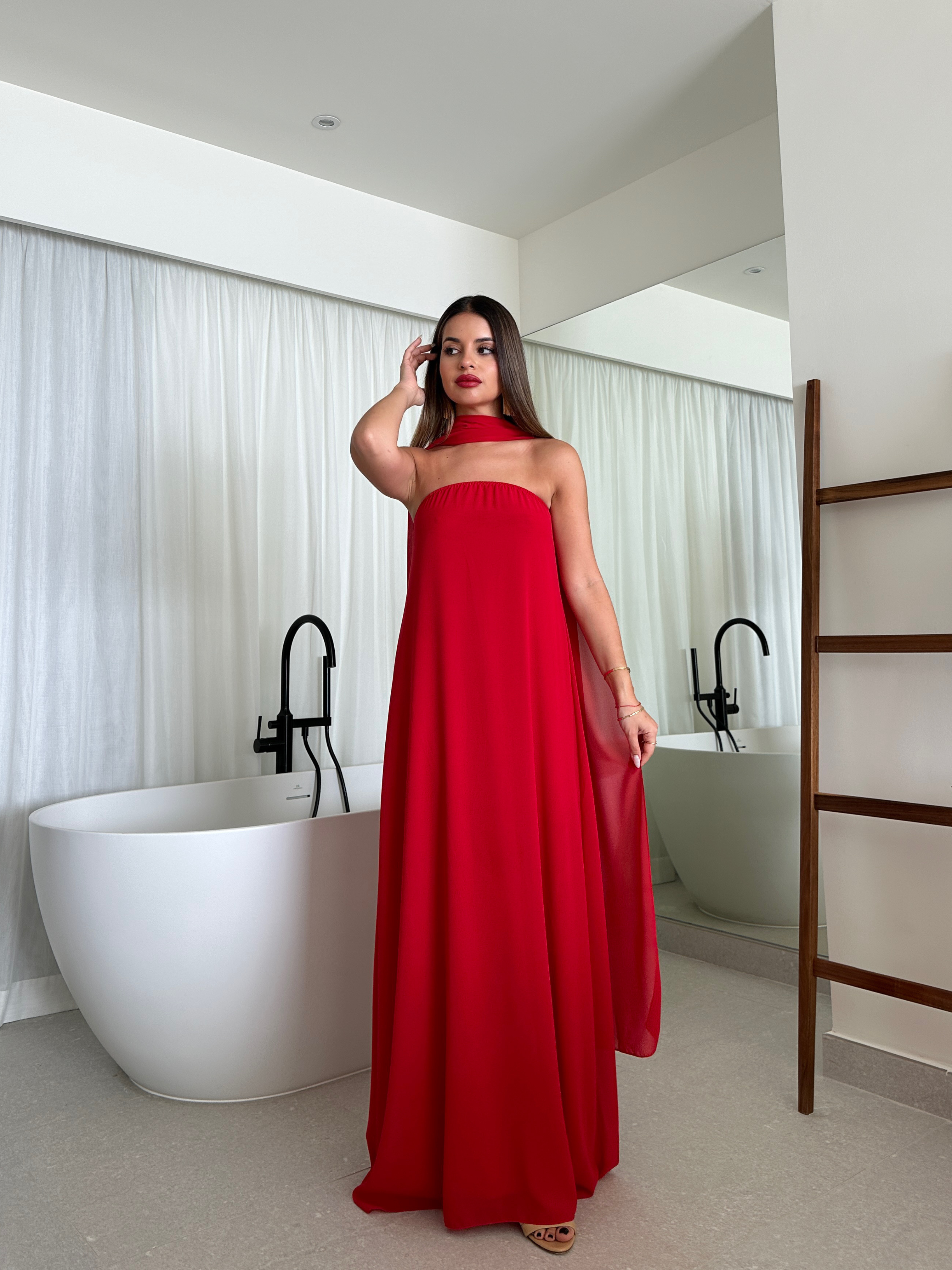 Vestido largo Escote palabra de honor