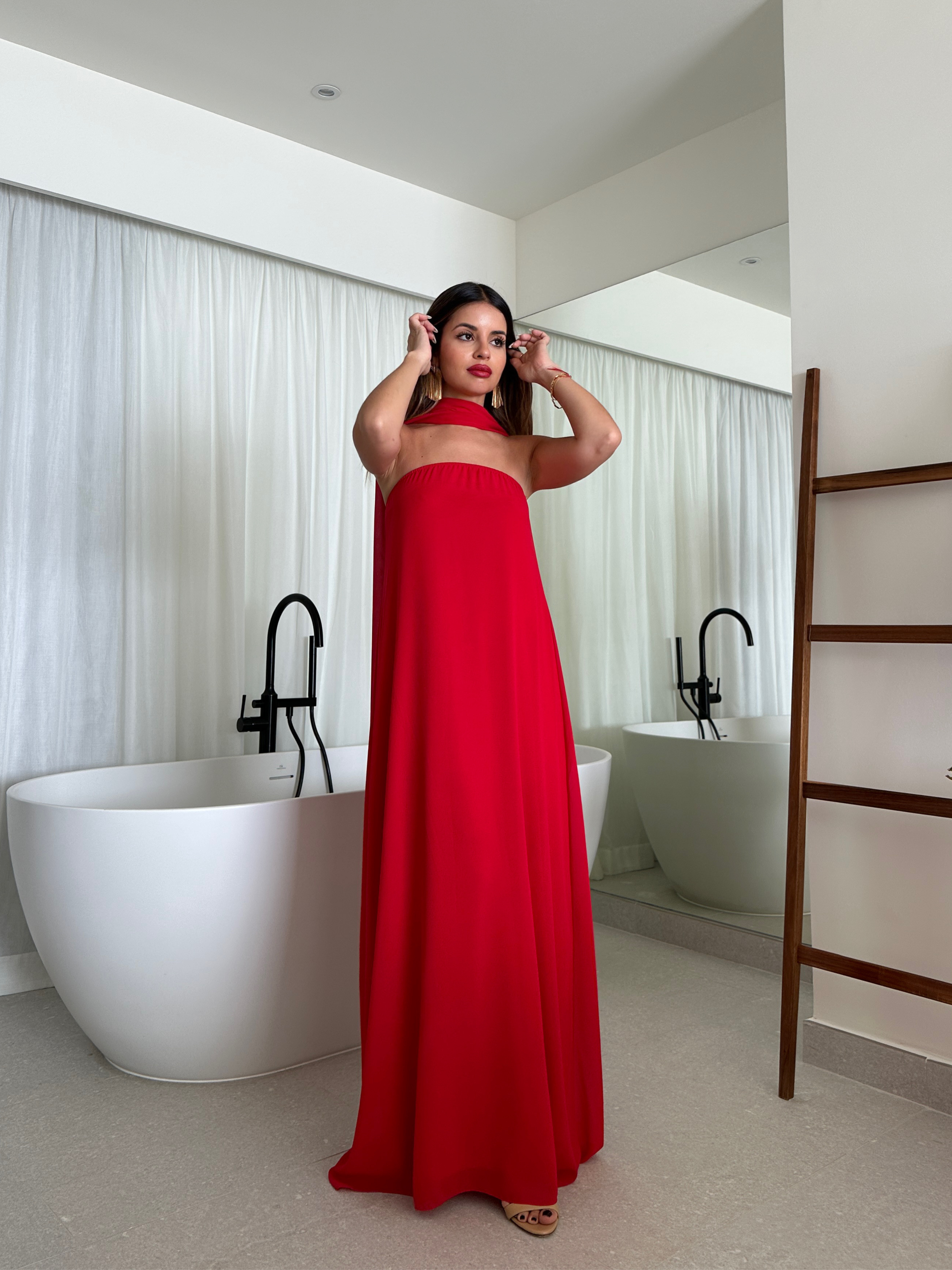 Vestido largo Escote palabra de honor