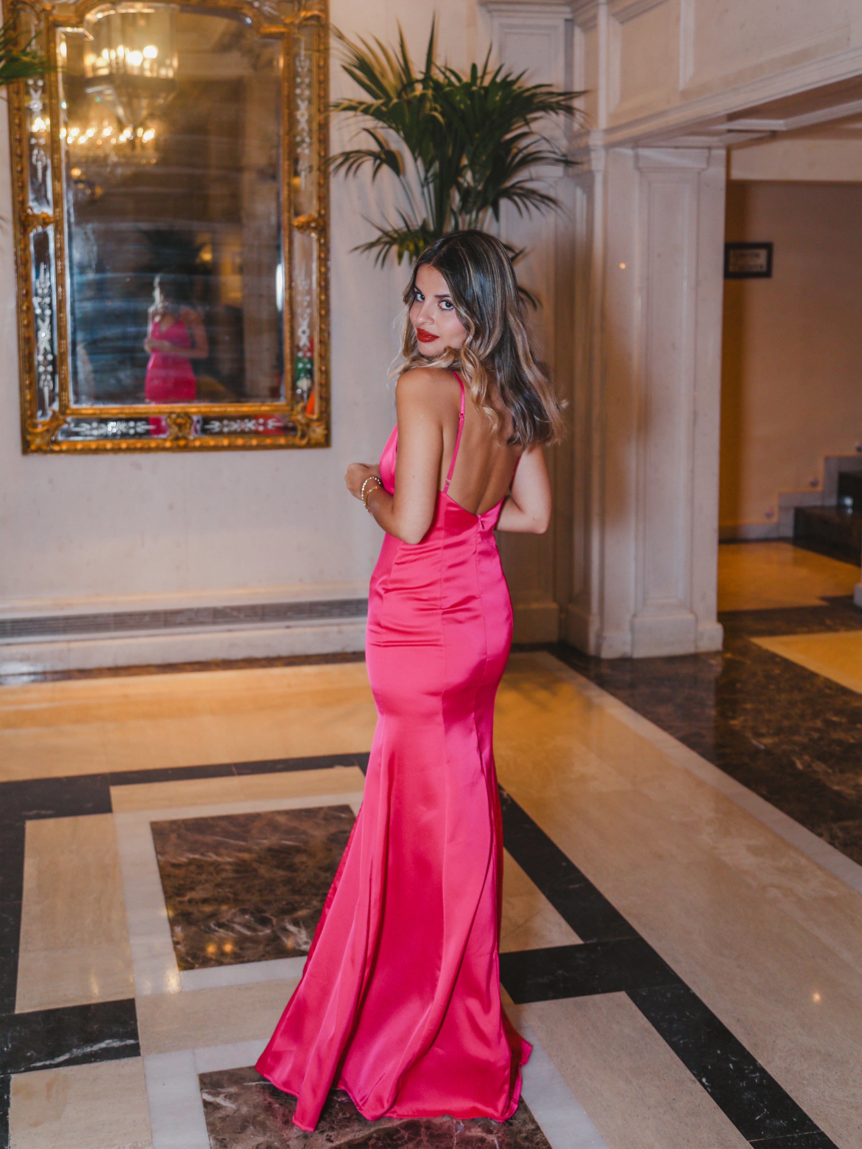 Vestido largo ajustado