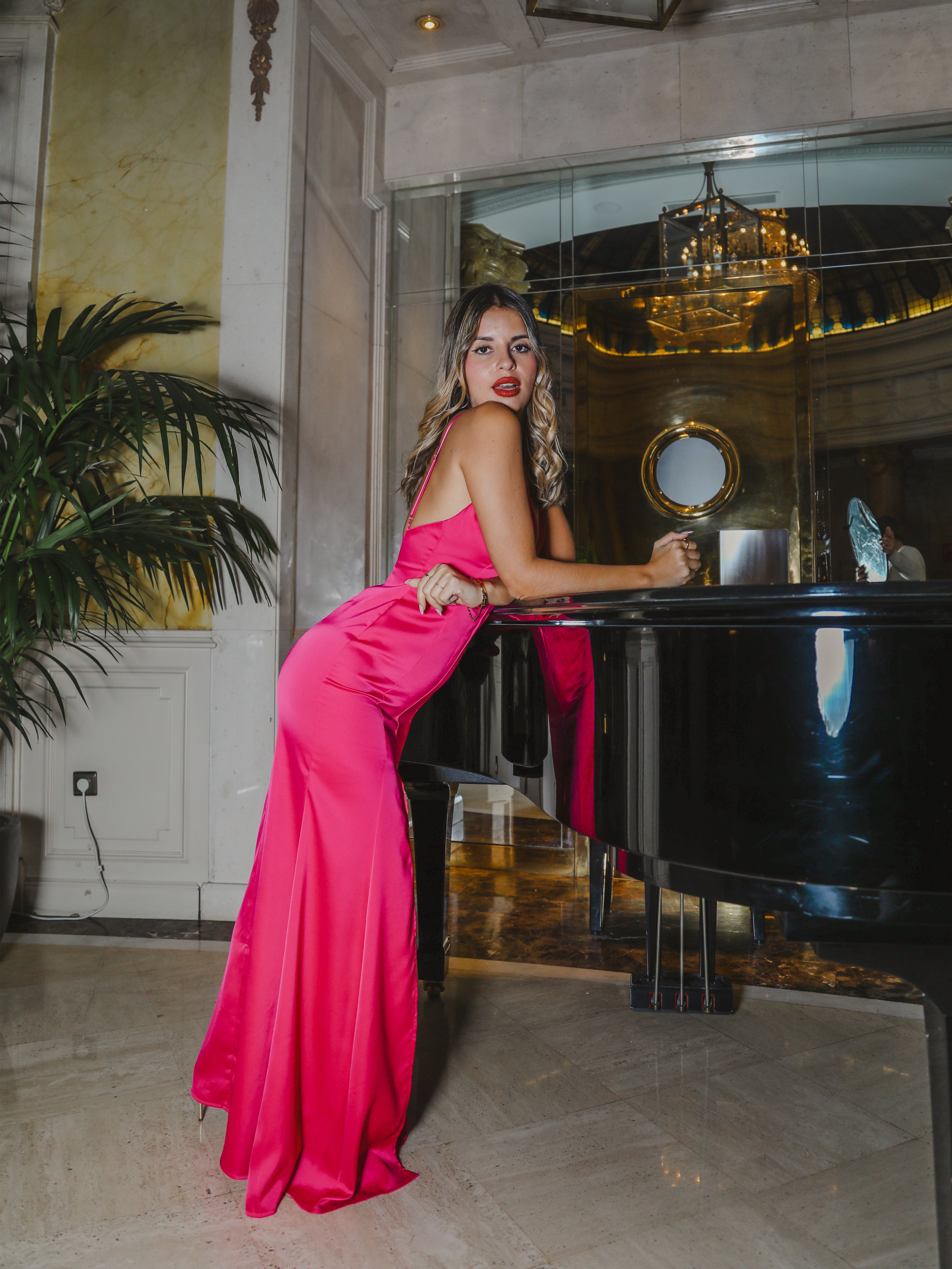 Vestido largo ajustado